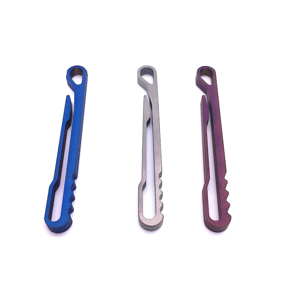 

5 Colors Titanium Alloy Rattlesnake Key Chain Clip Hanging Buckle Quickdraw Keychain Key Ring EDC Key To Hang Multi Tools