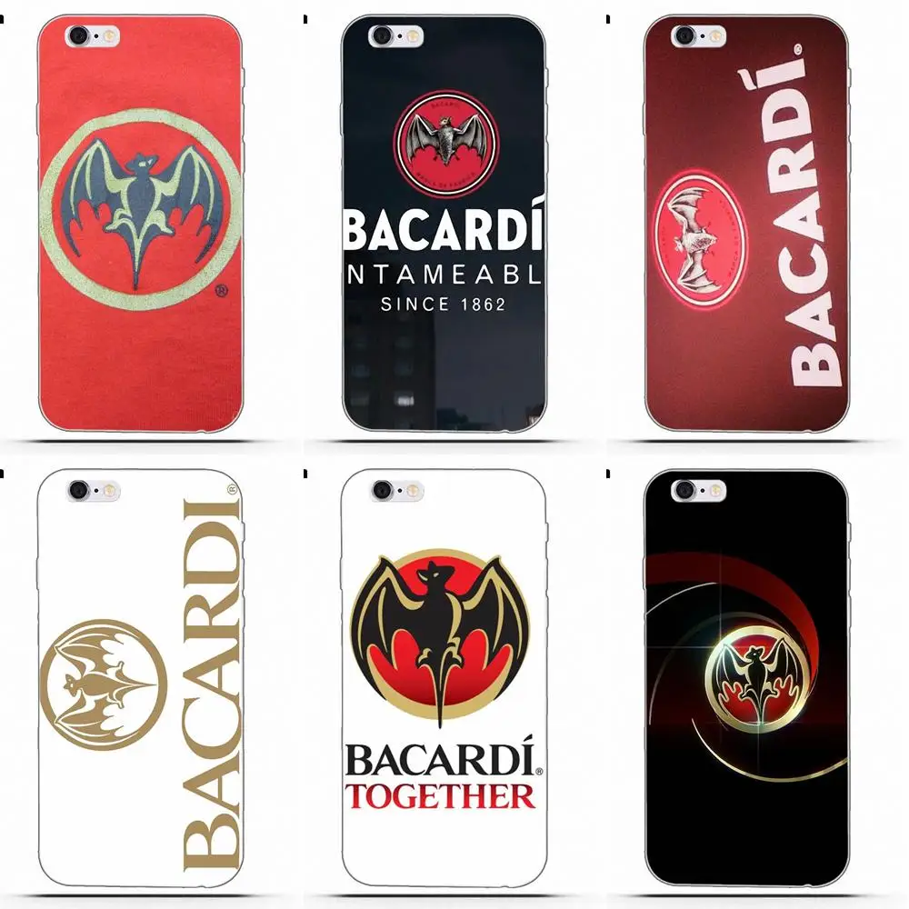 

Perciron Fashion Bacardi Bat For iPhone 4 4S 5 5C SE 6 6S 7 8 Plus X Galaxy S5 S6 S7 S8 Grand Core II Prime Alpha Soft Protector