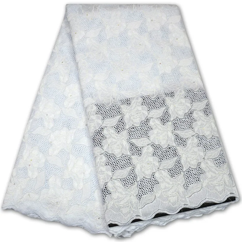 Buy 2018 High Quality Swiss Voile Lace In Switzerland Latest white 100 Cotton