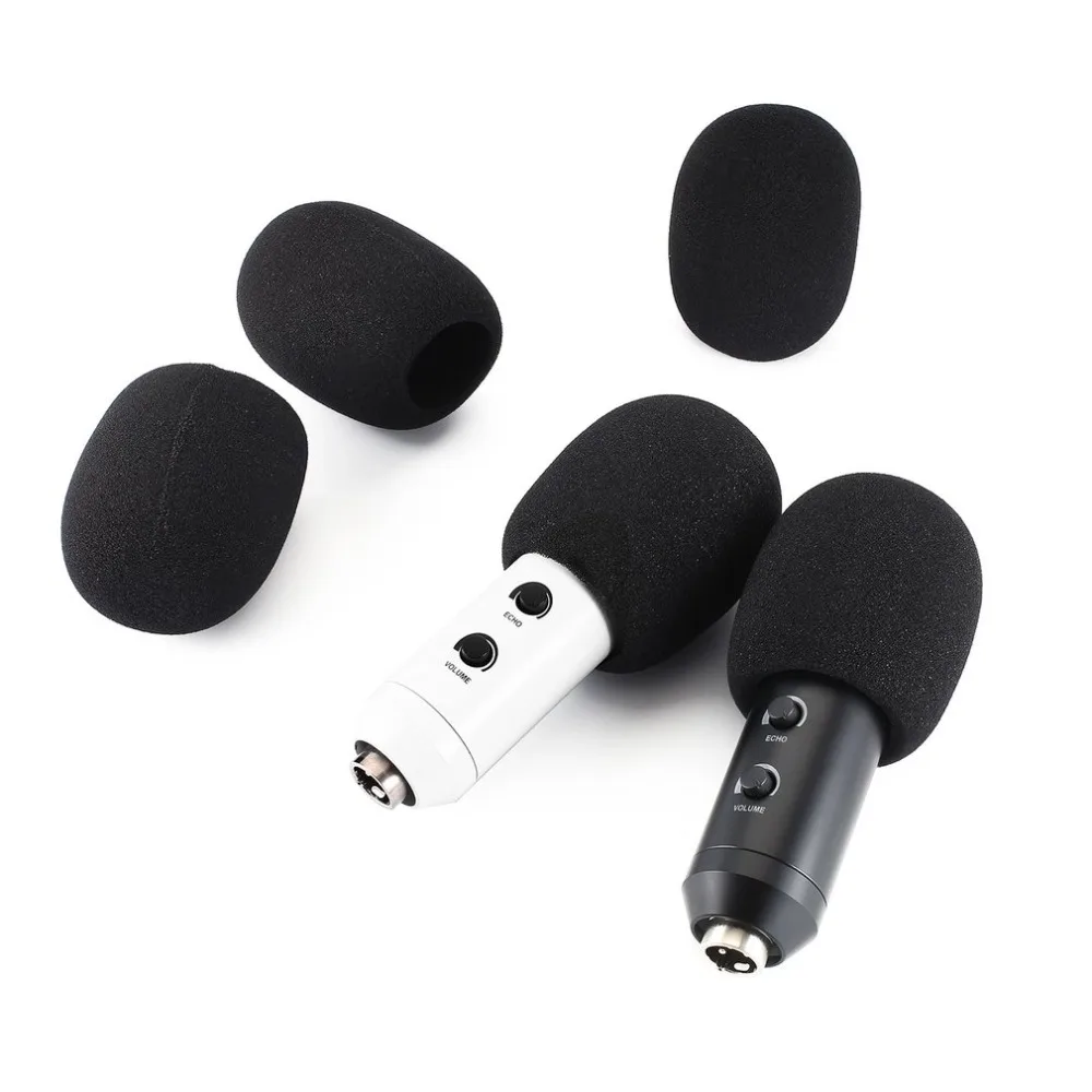 5pcs Headset Replacement Foam Microphone Cover Mic Cover Windshield
