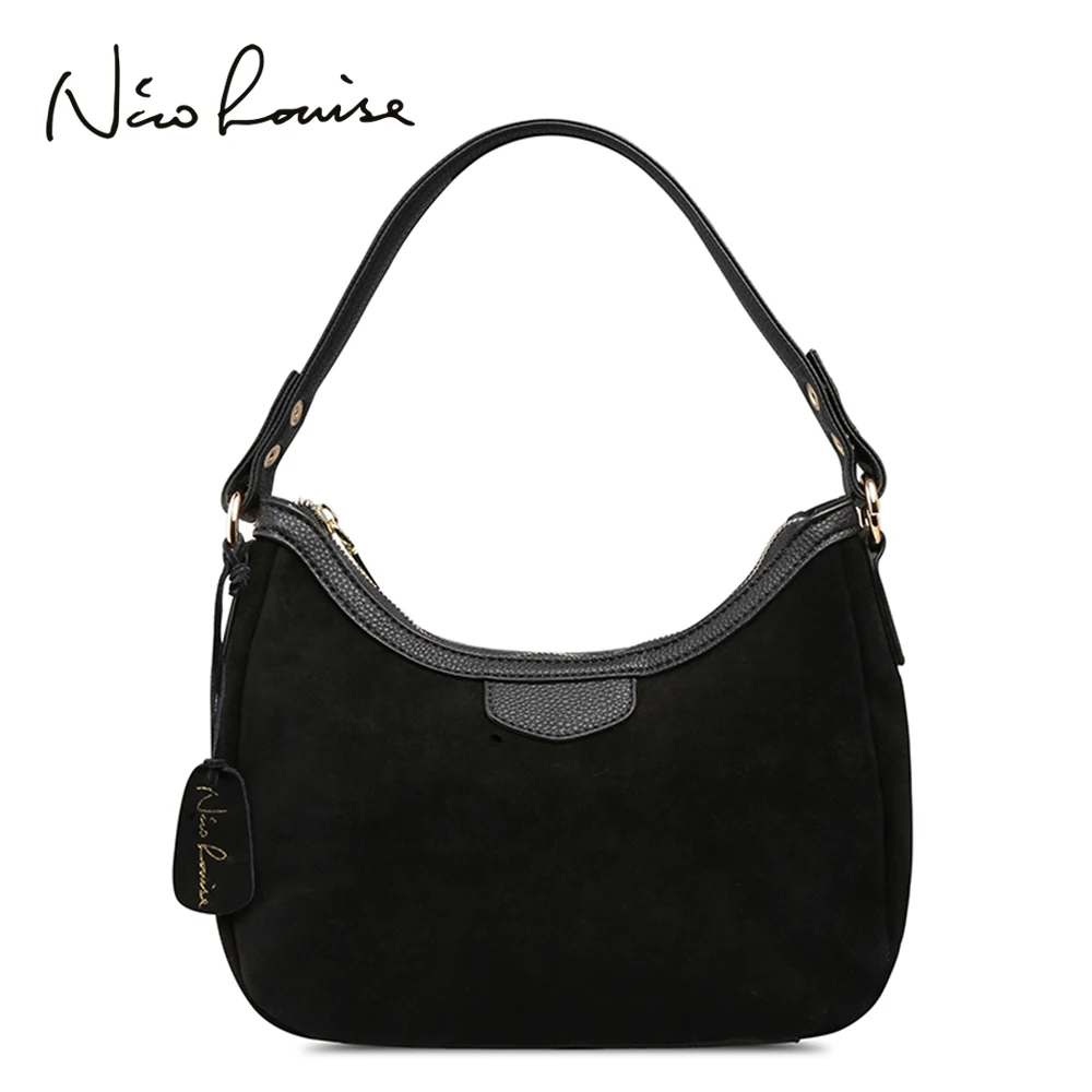 2018 جديد إمرأة جلد الغزال الحقيقي حقيبة كتف صغيرة العلامة التجارية الإناث الترفيه Cossbody الأفاق حقيبة يد لسيدة Blosa أعلى-حقائب بيد 2018 جديد إمرأة جلد الغزال الحقيقي حقيبة كتف صغيرة العلامة التجارية الإناث الترفيه Cossbody الأفاق حقيبة يد لسيدة Blosa أعلى-حقائب بيد