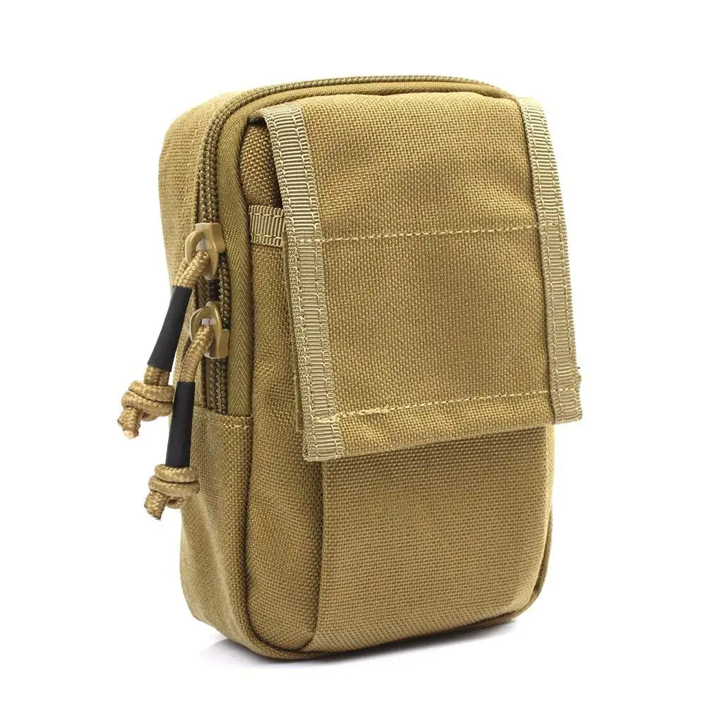 

Tactical Molle EDC Pouch Utility Gadget Belt Waist Bag for 5.5" iPhone 6 Plus iPhone 7 Plus Smartphone, TAN