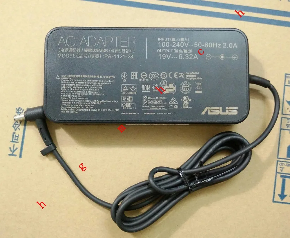 

Original OEM FOR ASUS 120W Smart AC Adapter for ASUS ROG G501JW-FI465T Gaming Laptop