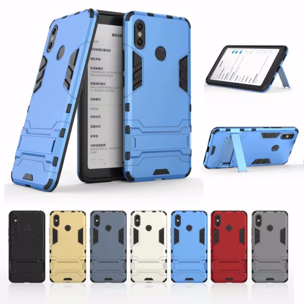 

For Xiaomi Mi Max 3 Mi8 Lite F1 Mi5s Plus Mix2 MI8 SE Note 2 3 Mi6x A2 A1 Case Hybrid Silicone PC Rugged Armor Back Cover Case