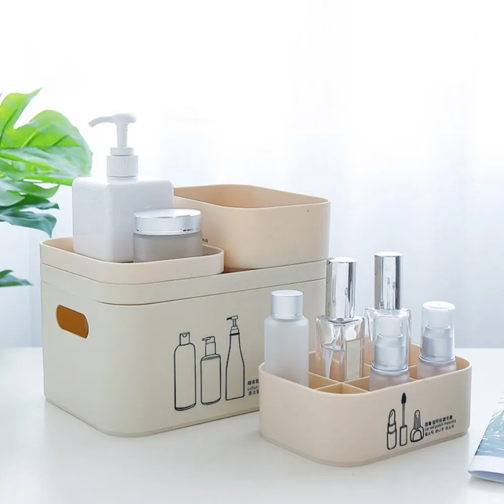 Cosmetics Storage Box Plastic Finishing Box With Lid Thickening Mask