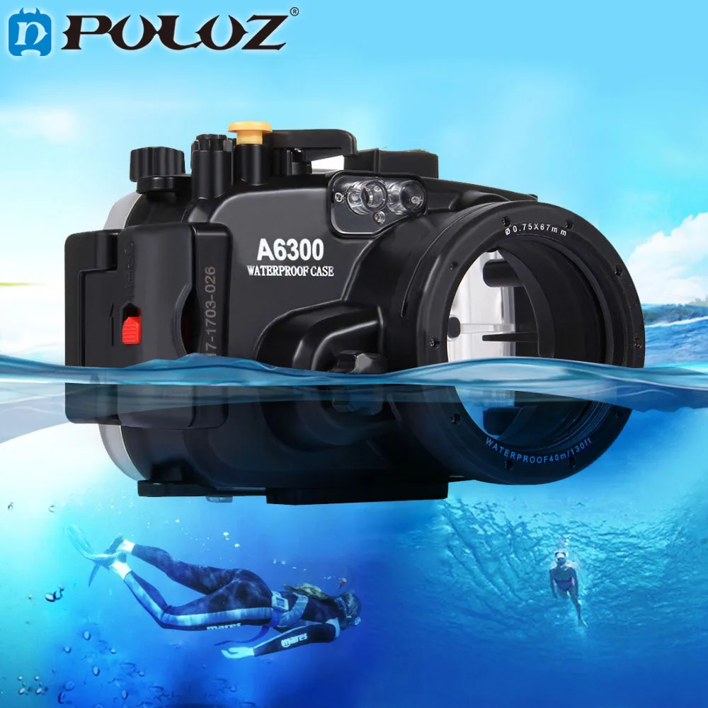 PULUZ 40m 1560inch 130ft Depth Underwater Swimming Diving Case