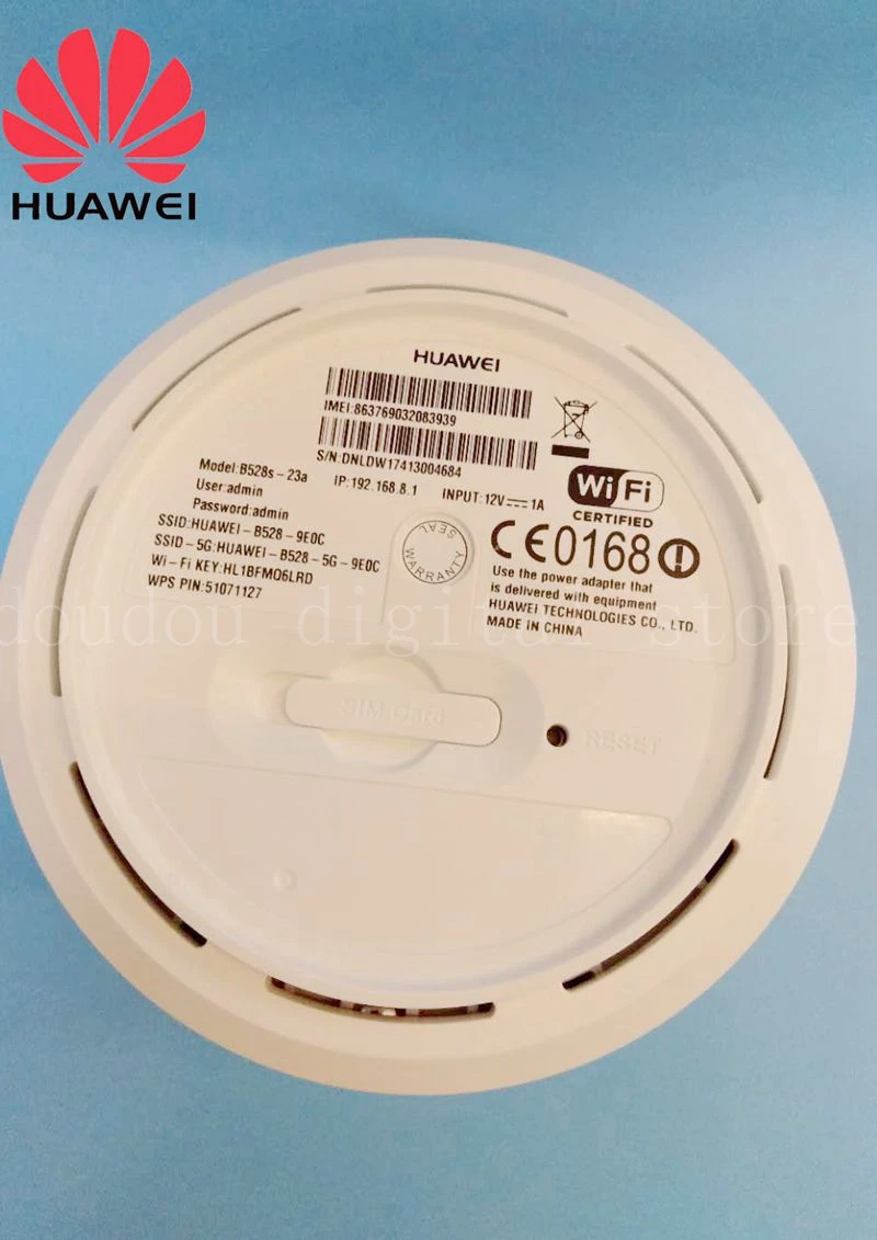  Unlocked Used Huawei B528 300Mbs LTE CPE Cube Wireless Router with Antenna B528s-23a 4G Wifi Router