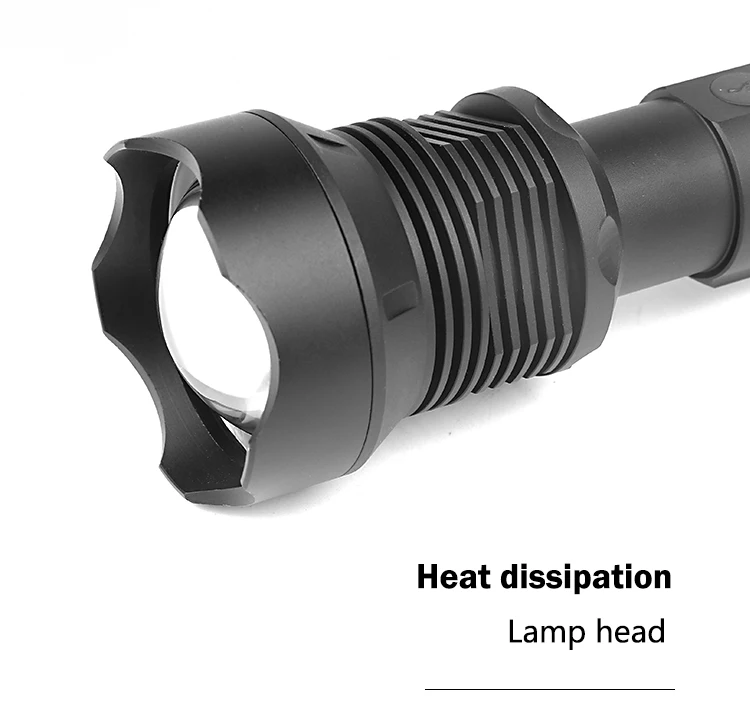 Мощный светодиодный фонарик CREE XHP70 с чипом, тактический фонарь 18650 или 26650 с аккумулятором, перезаряжаемый фонарь, фонарь, полицейский фонарь