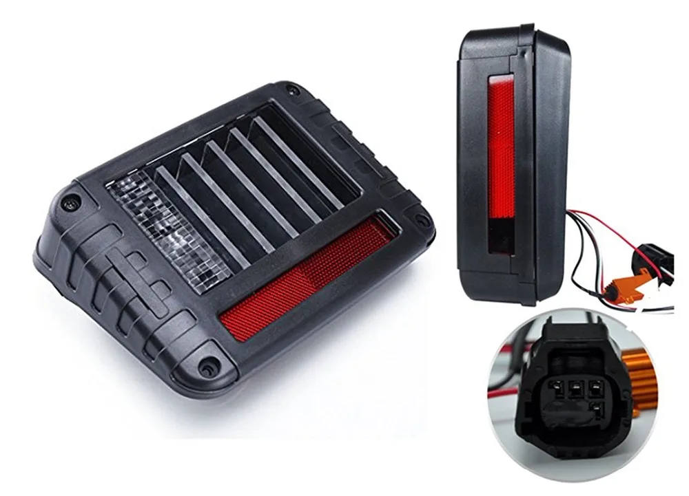 New Led Taillight ReverseTurnBrakeRun Tail Light For Jeep Truck Car (7)