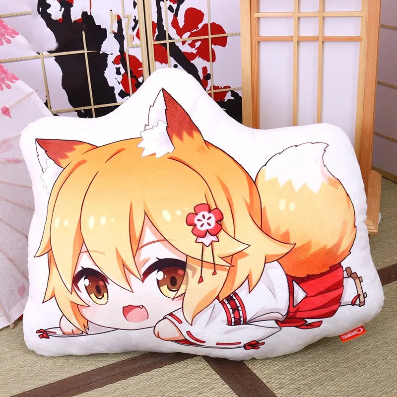 Аниме Sewayaki Kitsune no Senko-san Косплей Кукла плюшевая подушка Полезная лиса Senko-san Подушка игрушка подарок