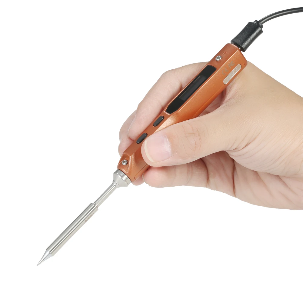 

TS100 Portable Electric Soldering Iron 65W Programmable Digital LCD Mini Soldering Gun Hot Iron Welding Quality Heating Tool