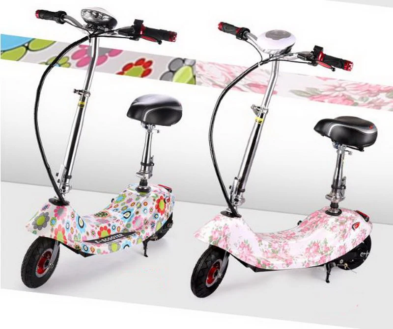 Clearance 261022/Electric scooter / mini electric car / portable small battery car / folding electric bicycle/Stainless steel pedal 8