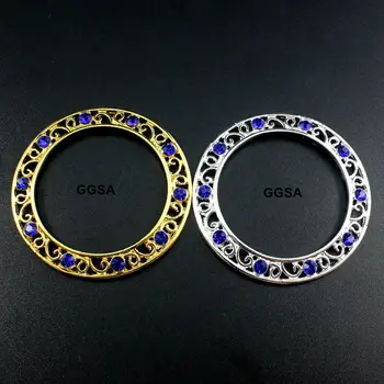 

10pcs Vintage Crystal Ring diy Apparel browband wedding chair Black Rose Aqua Red Navy Royal AB Clear Rhinestone Sash Buckles