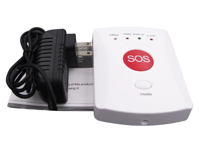 GSM Elderly Mobile SOS Emergency Call Alarm System Panic Button with 2 SOS butto