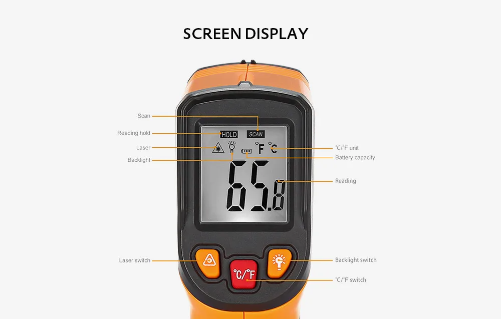 TN400 Non-contact Laser Infrared Thermometer