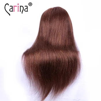 

60CM 100% Real Natural Hair Training Head for Hairstyles hairdressing head Doll With Long Hair Mannequin Head Hairdresser Dummy