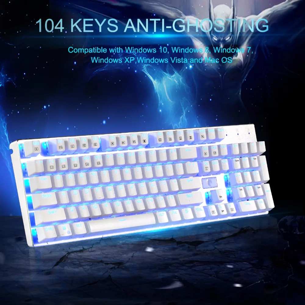 Z-88 RGB Mechanical Gaming Keyboard Aluminum Outemu Switches Anti-Ghosting Gamer Keyboards with Cus