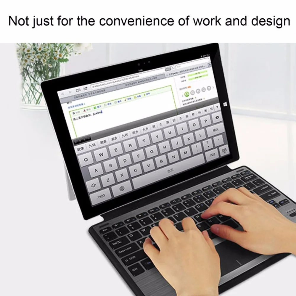Беспроводная Bluetooth клавиатура чехол ультра тонкая алюминиевая клавиатура для microsoft Surface Pro3 Pro4 Pro5 Съемная крышка клавиатуры