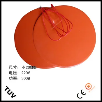 

Silicone Rubber 3D Printer Heater 12v 300w Diameter 270*1.5mm adhesive 1face 100k thermistor 500mm lead wire XD-H-D-1245