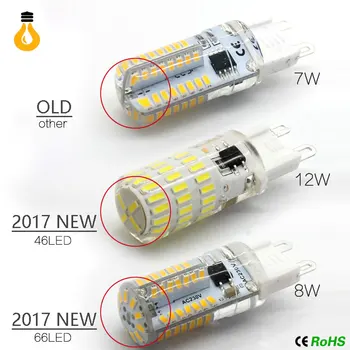 

10PCS/lot new G9 led 220v 7W 9W 10W 12W G4 led 12V led bulb SMD 3014 2835 4014 Leds G9 Lighting Lights replace 30W Halogen Light