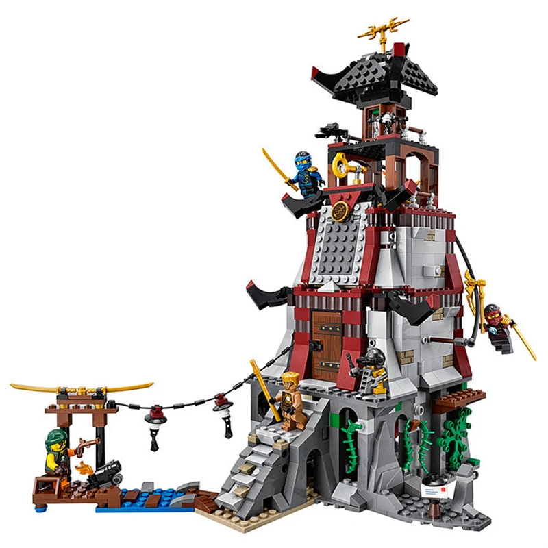 

815pcs New Ninja The Lighthouse Siege Sky Pirates Jet Model Building Blocks Toys for Children Bricks Compatible legoings