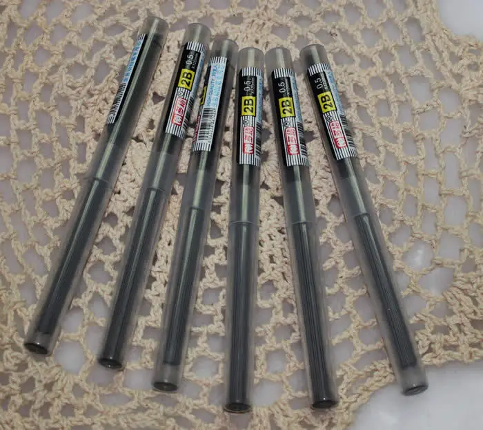 0.5/0.7mm Mechanical pencil refills HB/2B/2H pencil leads for school