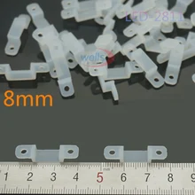 Free Shipping 20pcs 8mm/10mm/12mm led Silicon Clip Connectors for 3528 5050 RGBW RGB WS2812 LED Strip light