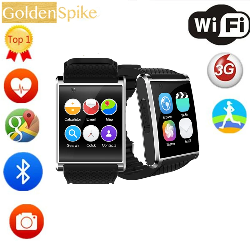 

2018 watch smartwatch X11 MTK6580 smart watch with pedometer camera 2.0M 3G WIFI GPS for xiaomi huawei SAMSUNG smart watch