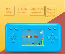 16 см семьи компьютерная станция игры игрушки ABS китайский/английская версия Детская Ручной игровой консоли 298 игры 2,4 дюйма многоцветный