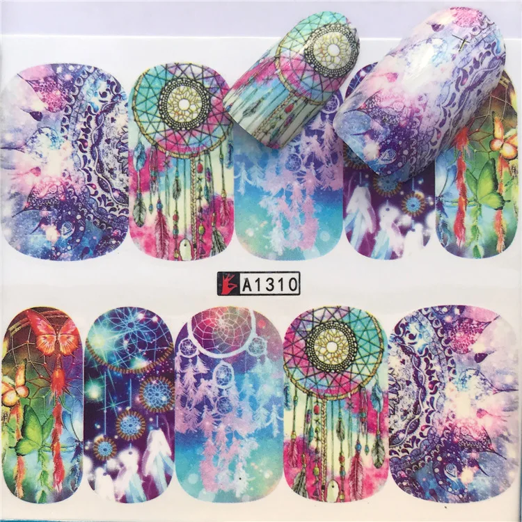 

Nail Stickers, Indian National Wind Catching Dream Net Series Nail Applique Nail Decorations Watermark Sticker.Nail Stickers,