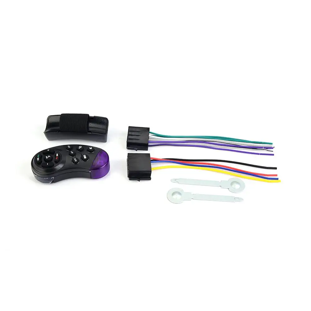 Автомобиль Радио Bluetooth 1 din автомобильный стереоплеер телефон AUX MP3 FM/USB/Радио пульт дистанционного управления Управление для телефона авиации Алюминий ото Аксесуар