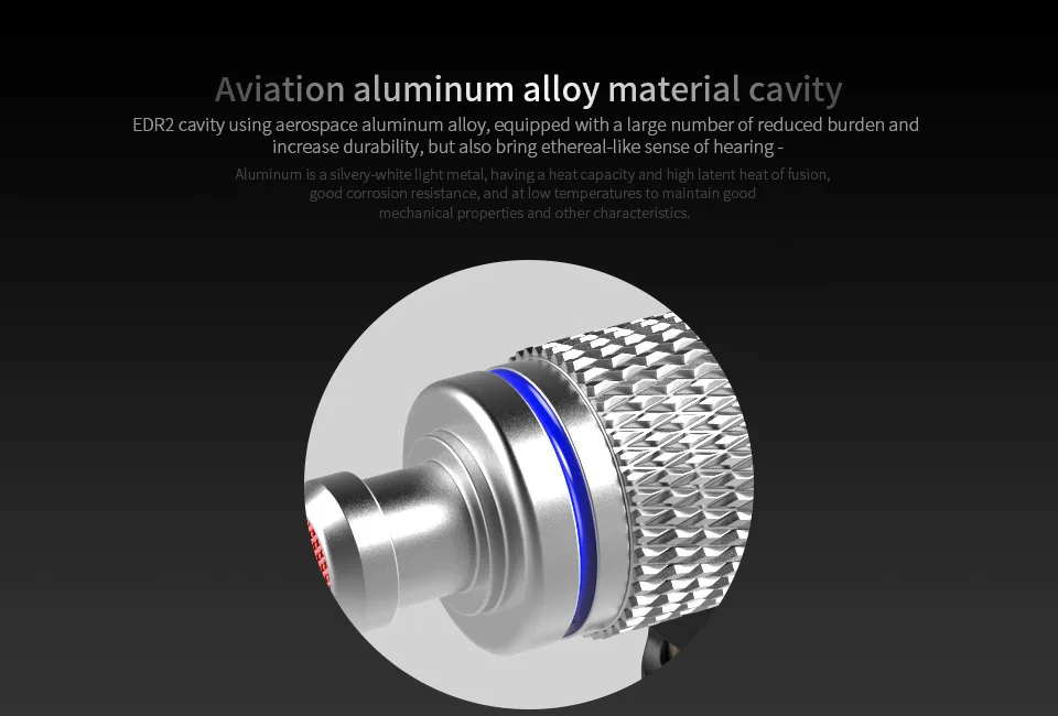 KZ ED/EDR2 наушники-вкладыши Серебристые авиационные металлические наушники из алюминиевого сплава удобные наушники 3D стерео бас Hifi наушники