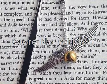 

12pcs HP Golden Snitch charm bookmark