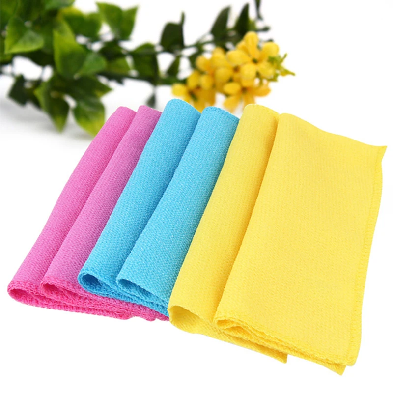 

Hot Exfoliating Nylon solid Bath Brushes Shower Body Cleaning Washing Scrubbing Cloth Towel Sponges & Scrubbers Bath Brushes