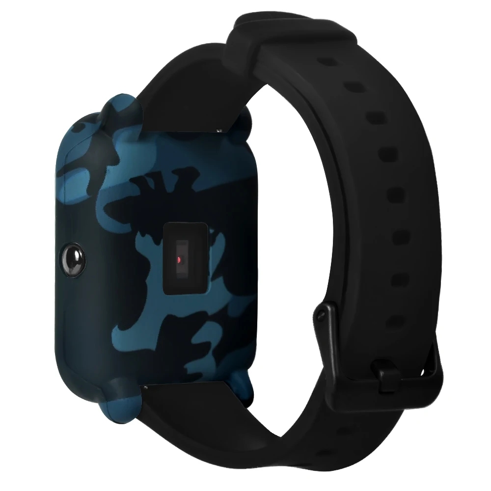 Мягкий камуфляжный чехол TAMISTER, защитный чехол для Xiaomi Huami Amazfit Bip Youth SmartWatch, тонкий чехол с рамкой, силиконовый чехол