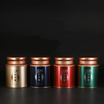 

High Quality Tea Storage Jars Gift Packaging Organizer Tea Tins Iron Cans Candy Storage Box Keys Coins Container Metal Cans 1PC