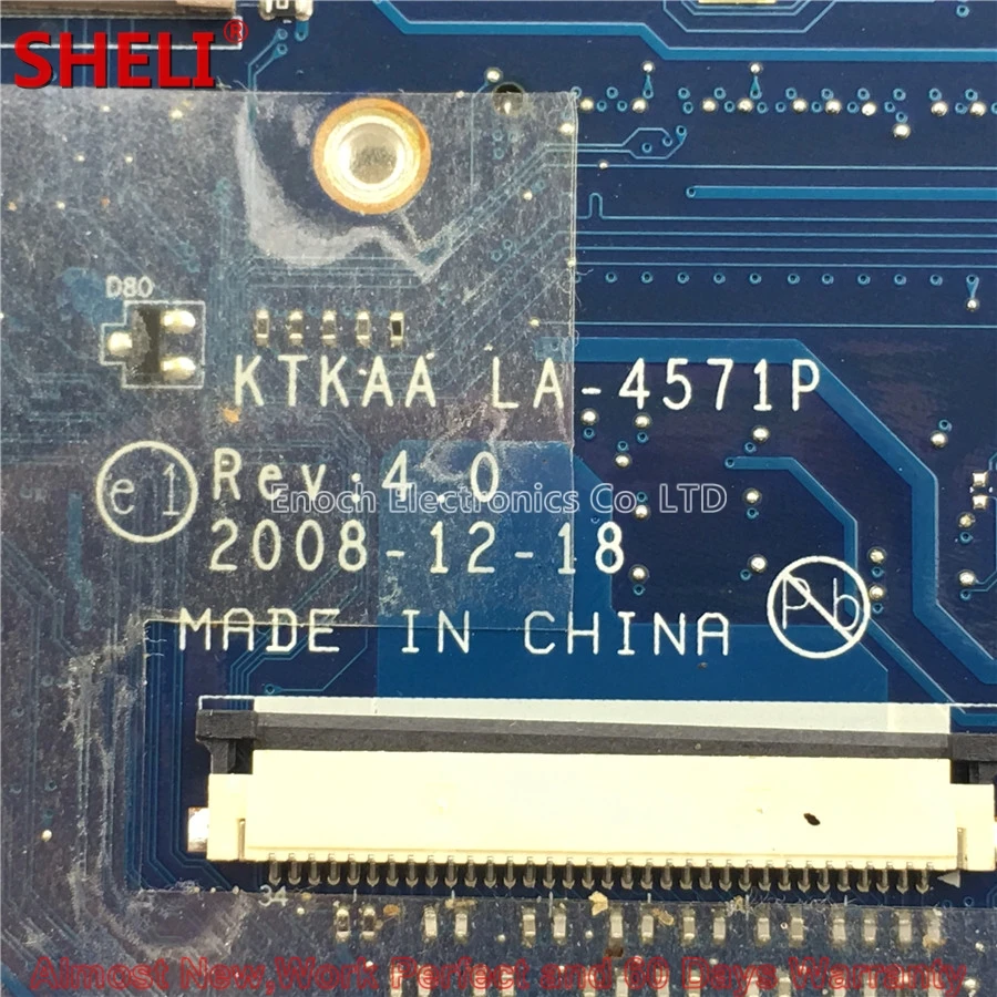 K000078280 Laptop Motherboard For Toshiba Satellite A350 A355 KTKAA LA-4571P GM45 DDR2 4