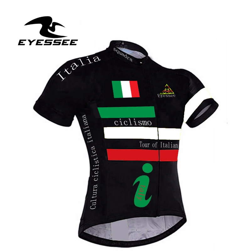 Профессиональная Мужская итальянская велосипедная одежда ropa ciclismo Eyessee team competition дышащий короткий рукав Велоспорт Джерси костюм