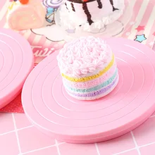 1 шт. 360 Вращающийся торт проигрыватель с весы вращающийся пластик легкий гибкий инструмент Cookie украшения для печенья Q 004