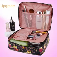 2016 Upgrade Neceser PU Zipper korean luxury Man Women Makeup Cosmetic Make Up Organizer beauty Toiletry bag Travel beauty case