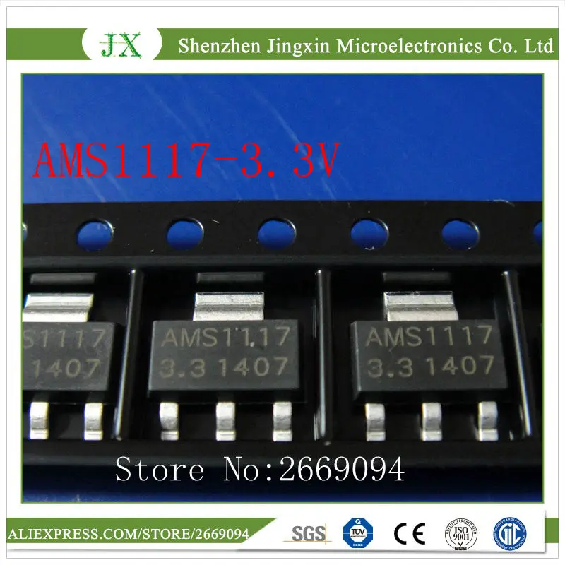 35 шт. AMS1117-1.2V/1,5 V/1,8 V/2,5 V/3,3 V/5,0 V/ADJ СОТ-223 7 видов каждый 5 шт. SOT223 lm1117 AMS1117-1.2 AMS1117-1.8 AMS1117-2.5 AMS11 - Цвет: AMS1117-3.3V 50PCS