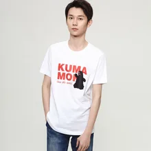 Новая футболка youpin с милым медведем, приятная для кожи хлопковая дышащая одежда с коротким рукавом для отдыха с круглым вырезом