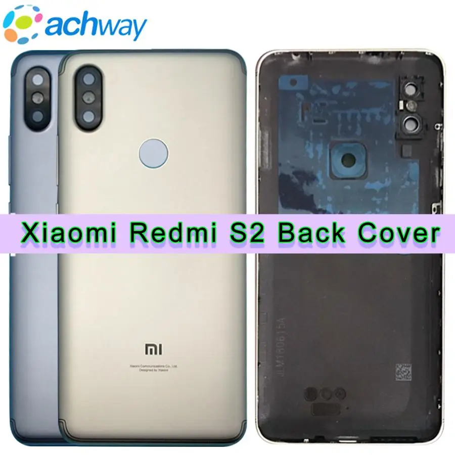 Redmi S2 Battery Back Cover for Xiaomi Redmi Y2 Rear Housing Metal Rear Door Camera Glass Lens Side Button Repair Spare Parts (2)