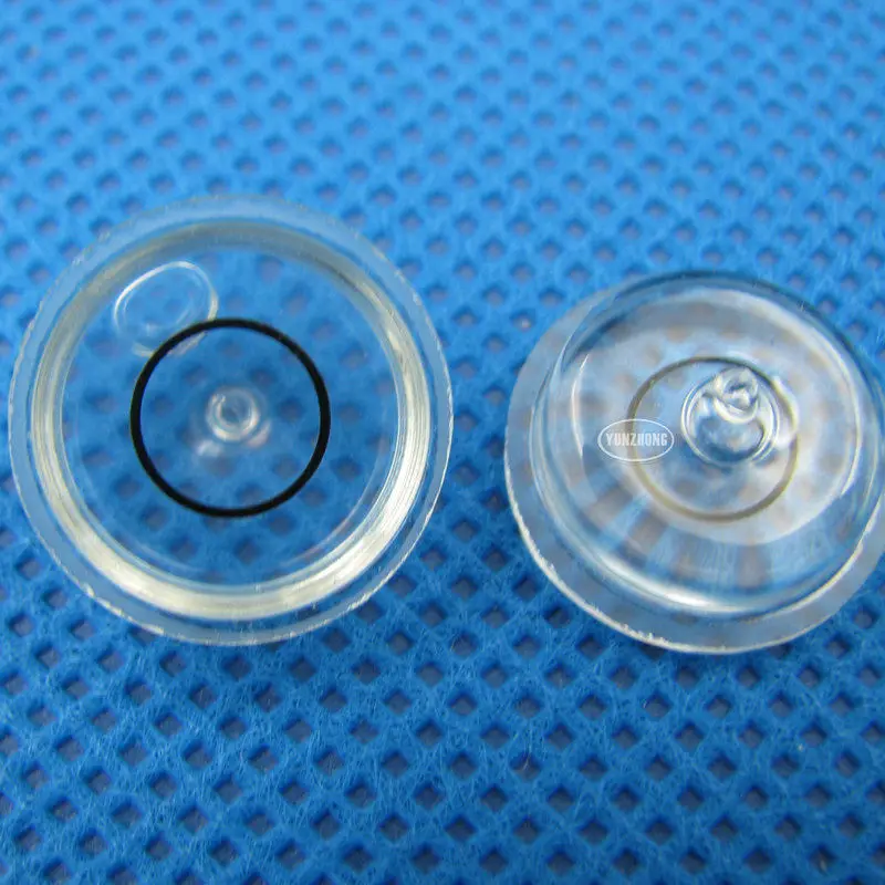 Qase 17*8mm Glass Round Bubble Level With Small Tail Spirit Level Vial