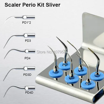 

1 set SPKS Scaler Perio Kit Sliver dental equipment for SATELEC perio tip Multi-purpose suit More efficient teeth scaling