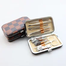 10 шт./компл. домашний офисный маникюрный набор из нержавеющей стали для маникюра Набор для чистки ногтей Уход за ногтями ноготь художественные наборы инструментов/dhl 50 комплектов