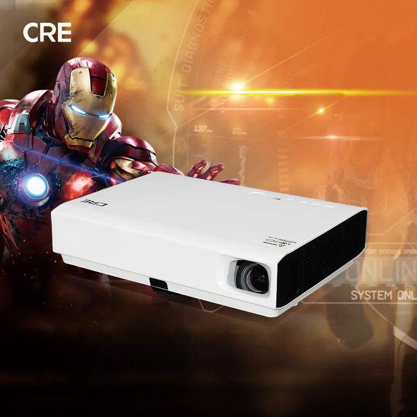 

DLP Mini Data Show Projector 1080P 3D Led Professional Cinema Projector for Home Office School Teaching Projector