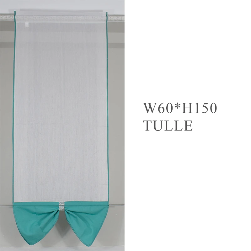 Летающий тюль, занавески, синяя Современная отвесная ткань, домашний текстиль, белые занавески для кухонной двери, короткие занавески, окно для гостиной, 4 шт