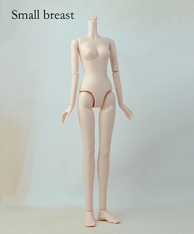 1/4 BJD обнаженные куклы с 3D глазами подвижные суставы тела DIY голова тела куклы аксессуары - Цвет: Small Breast