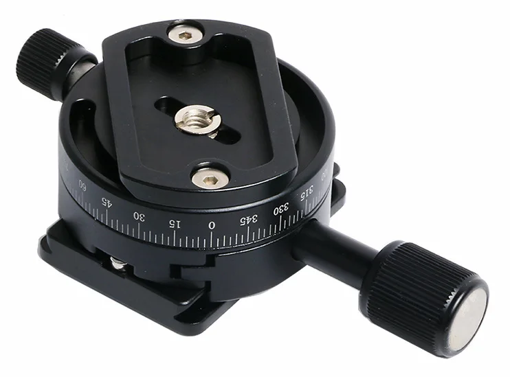 

360 degree Panorama Tripod head Quick Release plate Clamp With Quick Release Mounting Plate and 1/4 screw For DSLR Camera